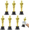 Eterspr 6 Stück Goldene Trophäenstatuen, Trophäen aus Plastik, für Preisverleihung, Partypreise, Sportfeier