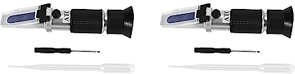 LUVIDE 2X Refraktometer fuer KFZ Frostschutzpruefer Frostschutz Wasser Batterie Wischwasch -503ATC Refractometer
