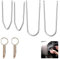 6 Pcs Car Radio Removal Tool, Car Tools, Radio Removal Tool Key U and V Shape Suit for Car Stereo Removal Tool Key Replacement Pin Stereo Tool Car DVD Audio
