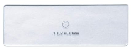 Microscope Stage Micrometer Calibration Slide, 0.01mm Micrometer Camera Calibration Slide Calibrating Ruler for Microscope, Microscope Camera