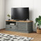 Iiaky TV-Schrank VIGO Grau 106x40x40 cm Massivholz Kiefer Tv Lowboard Fernsehschrank