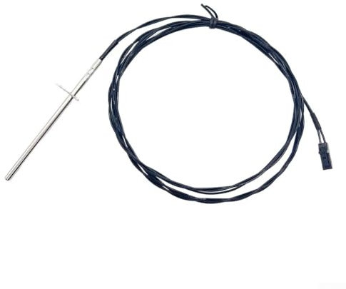 Schwarzer Thermistor Abgassensor Sonde für Pelletofen Ersatzteil Kompatibel mit 3-20-11744 Modell Metallkonstruktion Präzision Temperaturmessung Einfache Installation