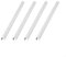 4 PCS Radiator Pipe Covers, Plastic Pipe Sleeves, Radiator Pipe Collars, Radiator Sleeves, For Radiator Pipe Decoration(White-300mm)
