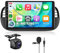 【8 Nucleo 6+128G】Hodozzy Carplay Autoradio per Fiat 500 2007-2015, 9 Pollice Android Autoradio con Android Auto/WiFi/GPS/RDS/FM/BT/DSP+Telecamera Retromarcia,Nero