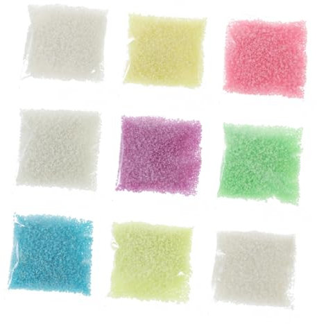 GRIRIW 9stücke Nachtleuchtender Sand Im Dunkeln Leuchtender Sand Fluoreszierendes Material Für Wunschflaschen Blumenvasenfüllungen Und Sandkunstdekoration