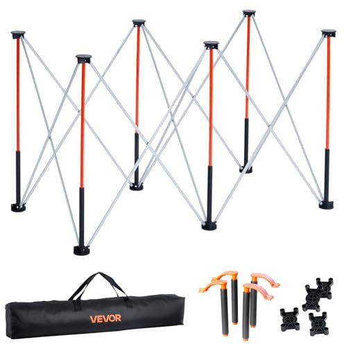 VEVOR Banco de Trabajo Plegable Portátil, Banco de Trabajo 1266 x 665 x 733 mm con Bolsa de Almacenamiento (Tablero no Incluido), Capacidad de Peso de 1135 kg para Garaje, Taller y Exterior