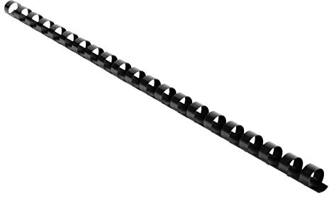 Exacompta - Réf. 75301E - Boîte de 100 reliures spirales en PVC noir 10 mm - permet de relier 40 à 65 feuilles de 80g format A4 ou A3 paysage - convient pour tout type de machine à relier à anneaux