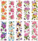 Ideen mit Herz Transparent-Sticker, 10 Bogen à 10cm x 30cm | Bunte Aufkleber zum Basteln & Dekorieren (Blumen-Sträußchen)