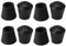 sourcing map 8pcs Chair Leg Tips Caps 12mm 0.47 Rubber Furniture Table Feet Cover Floor Protector Reduce Noise Prevent Scratches
