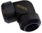 Alphacool 17444 Eiszapfen 13mm HardTube Compression Fitting 90° L-Connector for Plexi- Brass Tubes (Rigid or Hard Tubes) - Knurled - Deep Black WaterCooling Armaturen