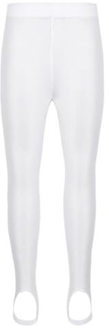 ranrann Enfant Fille Legging de Sport Pantalon Yoga Gym Fitness Extensible Legging Danse Classique Stretch Collant Gymnastique Jogging Pied Casual 4-14 Ans Blanc 5-6 Ans
