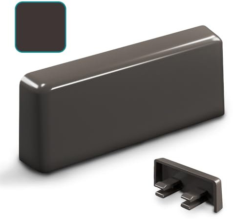 VOOXA Tappi per fessura acqua 25 pezzi, 20-34x5 mm, RAL 8019 Grigio marrone