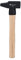 BRILLIANT TOOLS BT077040 Schlosserhammer mit Hickory-Stiel, 400 g, französische Form [Powered by KS TOOLS]