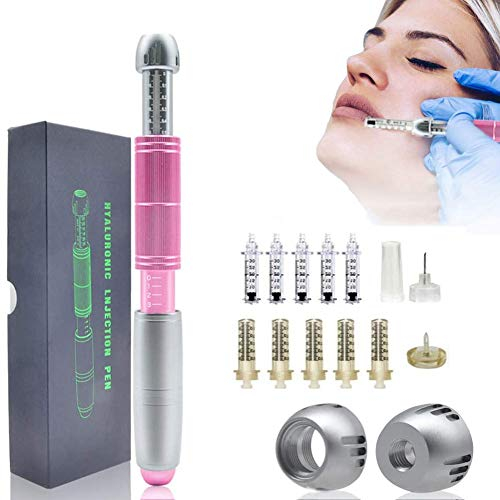 AECEVAN 2 En 1 Hyaluron Pen 0.3/0.5ml Atomizador De ácido Hialurónico del Lápiz De Relleno De Labios Levantamiento De Labios Anti Arrugas con Jeringa De 10pcs para La Belleza