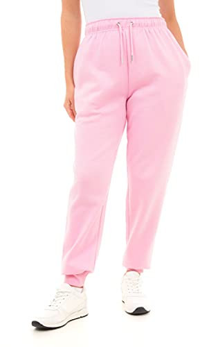 M17 Femme (S, Rose) Pantalon de Jogging décontracté recyclé avec Ourlet à Revers