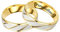 Personalisierte Ring für Paar Doppel Farbe Streifen Muster Ringe Innen Können Eingraviert Individuelles Versprechen Hochzeit Engagement Ringe Titan Stahl 6MM 4MM 6-13 # (Stripe-6MM/4MM, 1 PAIR)