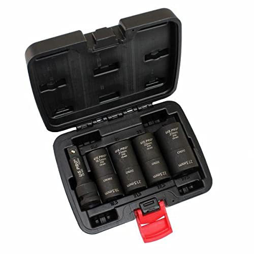US PRO Tools Impact Wheel Nut Flip Socket Set 5 Piece 3765