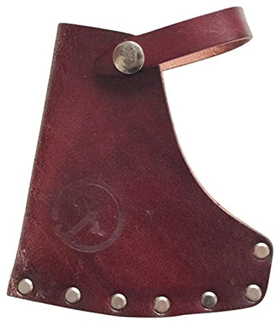 Leather Axe Sheath Hatchet Head Protect Cover- Red