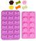 Moldes de silicona para chocolate, 2 moldes reutilizables con forma de pata de gato y hueso de perro, bandejas de cubitos de hielo, moldes de bricolaje para chocolate, dulces, cubitos de hielo (10