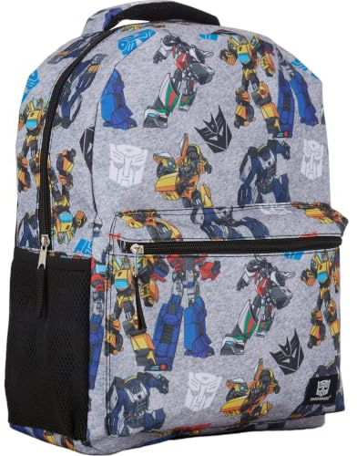 Transformers Optimus Prime Allover Backpack - Optimus, Prime, Megatron and Bumblebee - Transformers School Bookbag