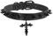 MILAKOO Schwarzes Kreuz Anhänger Stachelnieten Choker für Frauen Biker Hippie-Schmuck Schnalle Verstellba