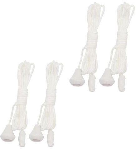 GRVICH 4 PCS Replacement Cord Pull for Ceiling Switch, 1.5m Nylon Bathroom Light Cord Light Switch Bathroom Light Pull Cord, Spare Ceiling Light Switch Pull Cord for Bathroom Light Fixtures