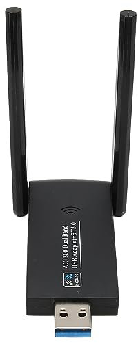 Adaptador WiFi USB de Doble Banda de 1300Mbps con Bluetooth 5.0, Conexión USB3.0 de Alta Velocidad para Windows XP Vista7 8 8.1 10 11, OS X
