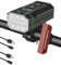 Snowalva 10 LED Bike Lights Front and Back, 8 Modes Bike Lights Set LED Display 10000 Lumens Bicycle Lights IPX6 Waterproof Bike Lights Set Rechargeable Waterproof Bicycle Lights USB Cycle Lights