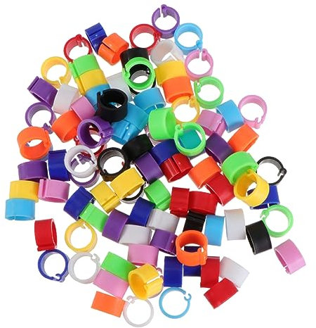 OFFSCH Pack of 100 Bird Ring Rings Pigeons Bird Toy Pigeon Foot Band s for Identifying s para Canarios 3 mm Foot s for s s Equipment Number