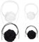 NICECRAFT 4 Pack Vintage Flower Necklaces, Adjustable Elegant Boho Floral Choker Fabric Black White Rose Necklace for Women Girls Bride Party Birthday Wedding