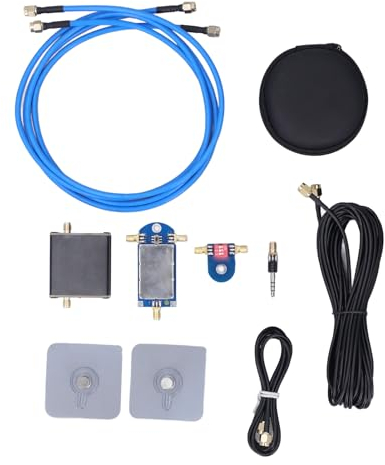 Topiky 9‑12V Active Loop Antenna, 50K‑500MHz 17dB Active Shortwave Radio Loop Antenna, Portable Receiving Antenna, Small Loop Full Band Active Loop Wideband Receive Antenna,(Topikywgb7naxez1)