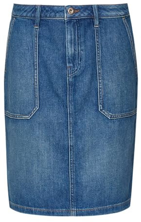 s.Oliver Kurzer Jeansrock mit aufgesetzten Taschen blau 36