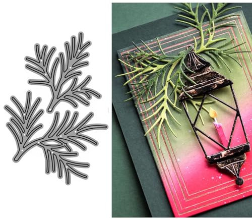Tannenzweige Stanzformen für Kartenherstellung, Pflanzen, Metall-Stanzformen für Papier, Scrapbooking, DIY-Schablonen für Album, Party, Hochzeit, Festivals, Dekoration