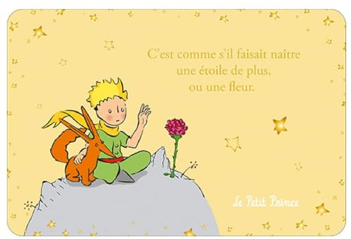 KIUB Postkarte Der kleine Prinz, Fuchs und Rose auf seinem Planeten (15x10cm)