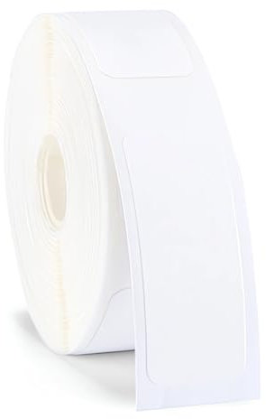 D11/D110/D101 Drucker-Thermo-Etiketten, 14 x 60 mm, selbstklebendes weißes Etikettierband, wasserdichtes Thermopapier für Zuhause, Büro, Schule, 1 Rolle mit 110 Etiketten