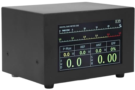 200 W SWR-Leistungsmesser, Digitales Leistungs-Stehwellenmessgerät IPS-Bildschirm SWR-Messgerät Typ C DC5V 1A