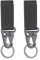 Dream Aurora 2Pcs Tactical Hanging Belt Clip Carabiner Buckle Molle Strap Nylon Snap Hook Clip Keychain Keyholder Ring Tactical Backpack Molle Clip for Climbing Hiking Outdoor