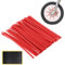 Speichenreflektoren Fahrrad, Speichenabdeckungen, 72 Stück Speichenreflektoren Fahrrad Kinder, Speichenabdeckungen für Motorrad, Speichencover Universal, Motorrad Speichencover, Rot