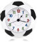 UNISOPH Réveil pour enfant fille et garçon - Silencieux - Sans tic-tac - En forme de ballon de football - Avec fonction snooze - Horloge de chambre à coucher - Table de chevet - Horloge de table