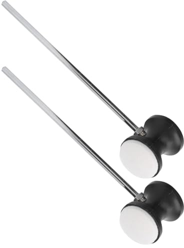Pedal de Bombo Doble, Pedal de Bombo, Mazos de Bombo, 2 Piezas, Pedal de Tambor de Doble Cara, Mazo Batidor, Baquetas de Percusión para bajo