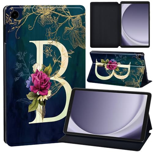 FINDING CASE Lenovo Tab M8 4th Gen Case 8 Inch 2023 TB-300FU/TB-300XU, Slim Smart Cover Stand Folio Case for Lenovo Tab M8 8 2023 Release PU Leather Case Tri-Fold Tablet Cover (initial letter B)
