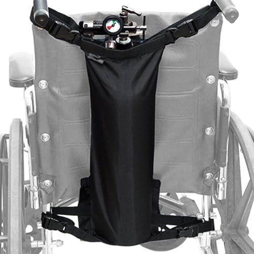 Support De Bouteille D'oxygène Pour Chaise Roulante - Sac Pour Bouteilles De Charge Lourde, Sac De Transport Bouteilles Réutilisable | Porte Bouteille D'oxygène Pour Sac À Dos Walker, Porte-Bouteille