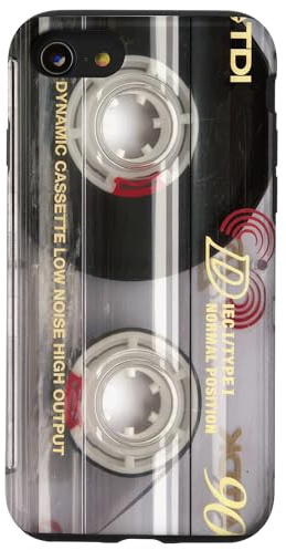 Cassette Tape Retro 1980s 90s Audio Vintage Technology Case for iPhone SE (2020) / 7 / 8