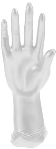 ROMISBABA 1Stk Hand Mannequin Schmuckständer Armbandhalter-Organizer Planke Schmuckhand Schmuckhalter Hand Handförmiger Schmuckständer Ringhalter Inhaber einer Schmuckkollektion Harz Silver