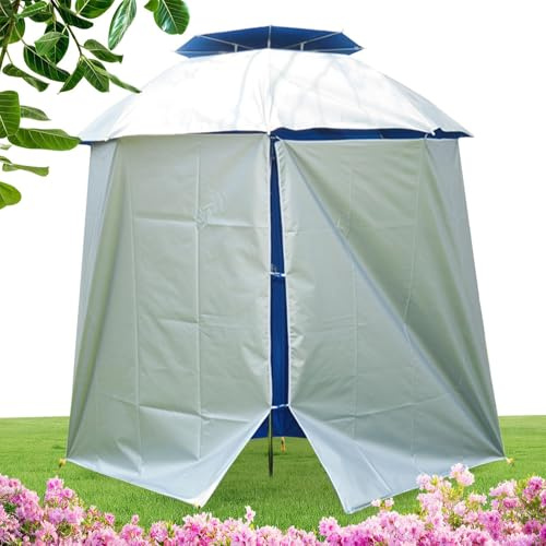 Tienda de Playa con Sombrilla, Refugio con Paraguas para el Sol - Parasol para Refugio de Paraguas,Toldo para, protección Solar, Cubierta Impermeable para sombrilla, Refugio Solar para