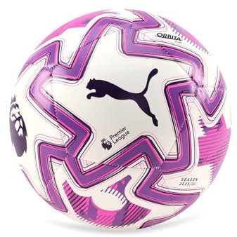 PUMA Unisex Orbita Play Premier League Brilliance Fußball 5, White Multicolor