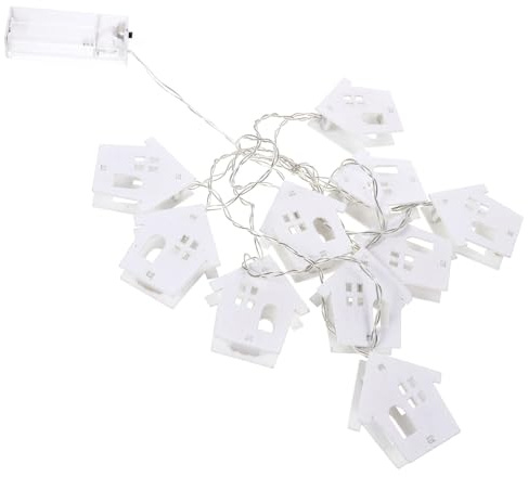 Homoyoyo Holz Led Schneeflocken Lichterkette Batteriebetrieben Hohes Kabinen-design Wetterfest Außen Innenbereich Weihnachtsbaum Deko Party Gartenbeleuchtung