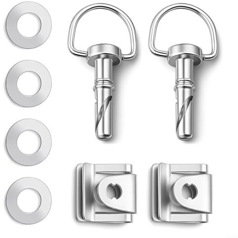 2 Stück Befestigungsmutter A4519880067 für Smart Fortwo 451 Motorabdeckung Schrauben 2007-2015 Metall Silber OEM Ersatzteil Motorhaube
