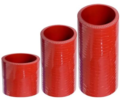 1 tubo flessibile intercooler in silicone rosso - lunghezza 200 mm, diametro interno 16-65 mm, tubo refrigerante turbocompressore rinforzato a 4 strati(50mm)