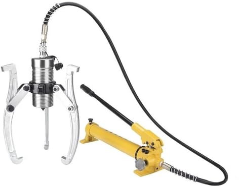 QIUFANGM Split Hydraulic Puller Sets, 2-jaw or 3-jaw pullers, with Hand Pump, Long Reach Split Bearing(30T/66000LB)
